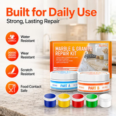 Granite Repair Kit (Color Match), Transparent Granite Countertop Repair Kit for