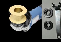 V40 1-1/2 inch Full Bullnose Diamond Hand Profiler Wheel Router Bits for Granite