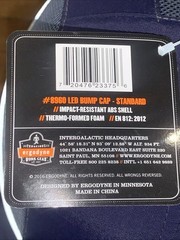 NWT – ADT Ergodyne 23375 8960 Long Brim Navy Bump Cap w/ LED Lighting Tech
