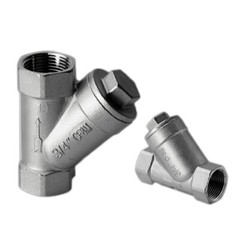 BSP Female Thread Stainless Steel Inline Y Type Filter Valve For Water Oil Gas