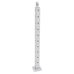 Stainless Steel Cable Railing Post 36 In Adjustable 0–90° Brushed Silver