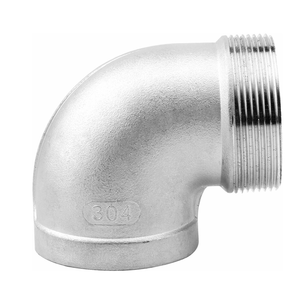 90° Elbow Stainless Steel Pipe Fitting NPT 3/8″ 1/2″ 3/4″ 1″ 1-1/4″ 1-1/2″ N1000