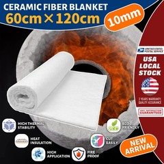 New 10mm Ceramic Fiber Blanket For High Temperature Pipe Insulation 120cm* 60cm