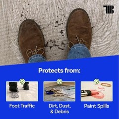 Carpet Protection Film 36 Inch x 200 Feet Roll Self Adhesive Plastic Protector