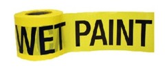 C H Hanson 16101 300’x3″ Yellow Vinyl CAUTION WET PAINT Tape Ribbon – Pack of 16