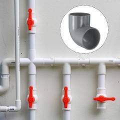 1 Pcs 3 Inch 90 Degree Elbow Pipe Fittings 2 Way, Grey