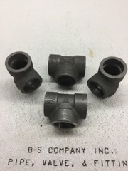 1-1/2″ Class 3000 (3M) Socket Weld Tee Forged Steel A105 Pipe Fitting 1.5″