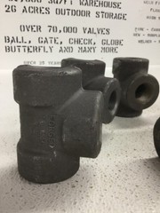 TEE 1″ Class 6000 (6M) Threaded NPT Forged Steel A105 Pipe Fitting B16.11