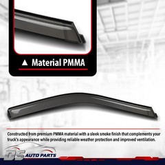 Window Visor Rain Guards Fit For Ford F150 Raptor Super Duty SuperCrew 2015-2026