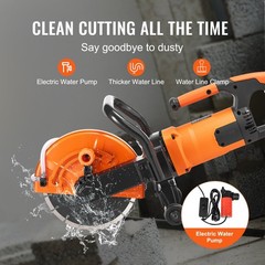 Electric Concrete Saw,9 in,1800 W Motor Circular Saw Cutter w/3.5 in Cutting Dep
