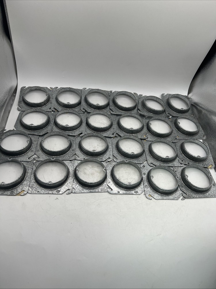 Lot Of 24 52 C 3 3/4 Square Light Fixture Box Cover See Pics 30 Days Warranty