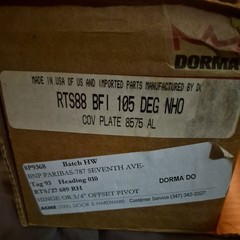 Dorma RTS88 105 Degree NHO/ BFI Commercial Hardware