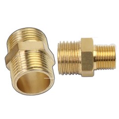 Male to Male Equal Brass Nipple Adapter Brass Male Fittings 1/8″1/4″3/8″1/2″3/4″