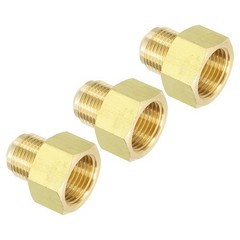 5/8″ Female Flare x 1/2″ Male Flare Connectors 3pcs Brass Adapter Reducing