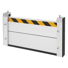 Flood Barrier for Home Aluminum Alloy Garage Door Water Barrier H15.7in W31.5in