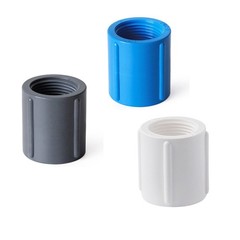 PVC Pipe Fitting BSP Thread Connector Elbow Tee Straight Cap Plumbing Coupling
