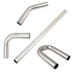 2”-4”Industrial Pipes Bend Exhaust Tube Pipe Kits Straight&45 90 180°-3/4/8PCS