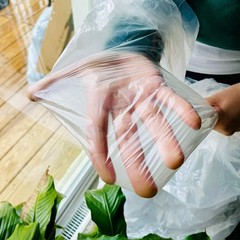 Clear Plastic Sheeting Drop Cloths for Painting, 5 Pcs 9x12ft Plastic Tarp Wa…