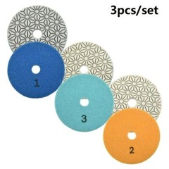 5” Diamond Polishing Pad 3-Step 33PCS For Granite Quartz Marble Stone CONCRETE
