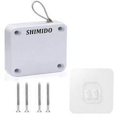 Punch-Free Automatic Screen Door Closer 1000g with Steel Drawstring White