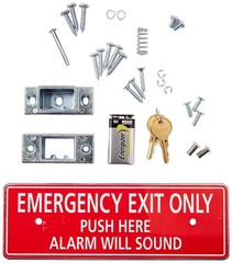 Emergency Door Exit Alarm Security System for Commercial Use Silver