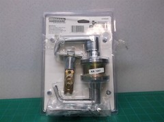 Universal Hrdwr Commercial Satin Chrome Light Duty Keyed Entry Lever ada