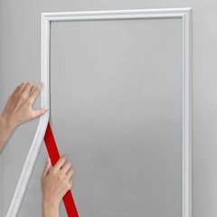 240″x1.6″ Primed Self Adhesive Chair Rail Wall Trim Decor