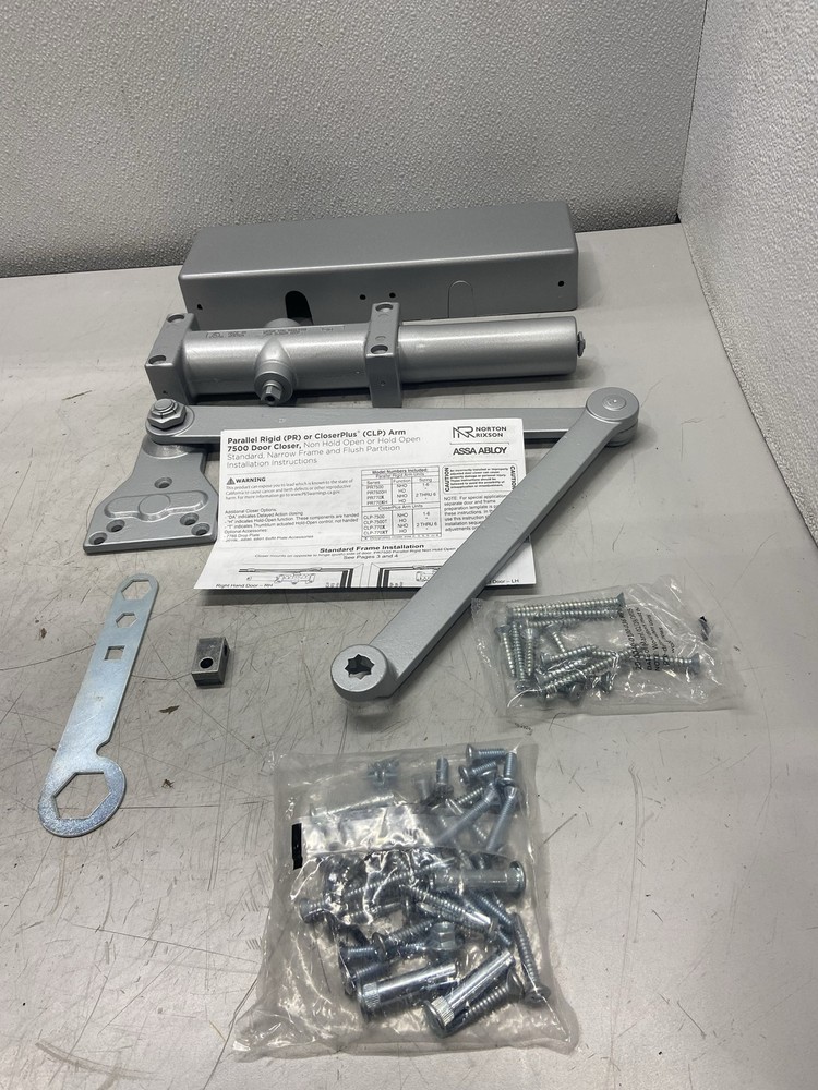 Norton Adjustable Surface Mounted Door Closer w Reg Arm & Parallel Arm 7500 689