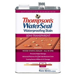 Thompson’s Water Seal Semi-Transparent Wood Sealer, Sedona Red, 1 Gallon