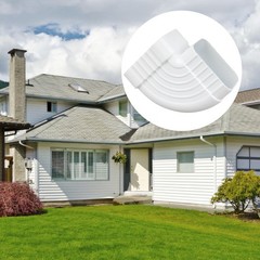 90° Gutter Elbow 2×3 Aluminum Downspout Roofing downspout white