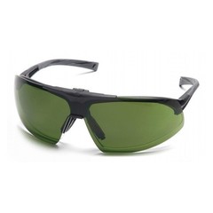 PYRAMEX-SB4960STP Clear Anti-Fog Lens 3.0 IR Filter Flip Lens with Black Frame