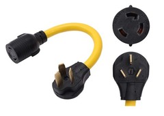 ONETAK NEMA 10-50P to L6-30R 240V 30 Amp 3 Prong Male Plug 3 yellow