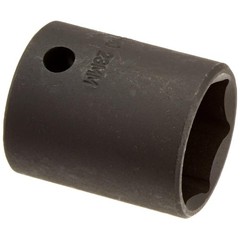 Sunex 223M 1/2″ Drive 23mm 6-Point Impact Socket, Radius Corner Design