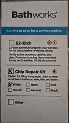 Bathworks Tub And Tile Chip Repair Kit 4 oz Bathtubs, Sinks, Tiles WHITE 2-Packs