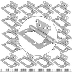 20 Pack 3 x 4 Inch Non Mortise Door Hinges, Mobile Home Door Hinges, Brushed …