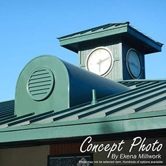 Ekena Millwork 12″W x 12″H x 1 1/8″P, Round Gable Vent 12-in. OD, Unfinished