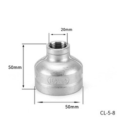 1/2″ – 4″ BSP Threaded Pipe Coupling Reducer Female Fittings Stainless Steel A2