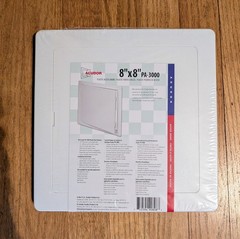 8 x8 Plastic access door by Acudor – white