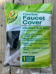 Duck Brand Insulated Soft Flexible Faucet Cover Easy To Install 7.5in X 8.75in