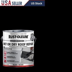 Advanced Wet Dry Roof Repair Asphalt Cement Fibered Sealant Sag Resistant 1 Gal