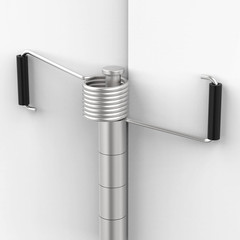 5 Pcs Butterfly Spring Door Closer Self-Closing, Stainless Steel Spring Hinge…
