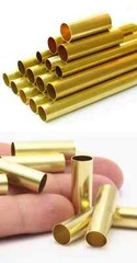 Brass Tube 0.2-0.6mm Wall Thickness 1-9.6mm OD Straight Yellow Copper Pipe Tools