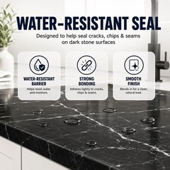 Black Quartz Countertop Repair Kit, Professional Tile, Marble and Granite Rep