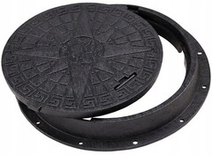 Manhole cover manhole cover DN600/800 A15 BabylonPlast black