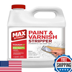 Max Strip Paint Varnish Stripper 32Oz – Paint Stripper For Multiple Layers Of