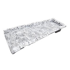 Oakland Living White Slate Stone Rock Cast Aluminum Metal Downspout Gutter 24