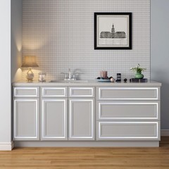 Trimold Wall Trim Molding, Peel and Stick 16.4 ft x 0.8 in, Brushed Silver