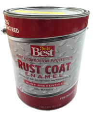 Paint Do it Best Rust Coat Oil-Based Gloss Enamel, Bright Red, 1 Gal. free ship