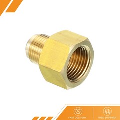 1Pcs 1/2″ Female Flare x 3/8″ Male Flare Connector Brass Adapter Reducing