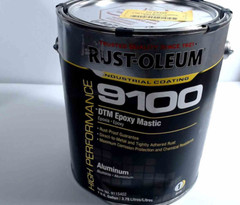 Epoxy Mastic Coat Rust Oleum 9115402 Epoxy ALUM. Semi Gloss, 1 Gal, 125-225 FT